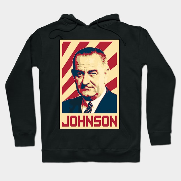 Lyndon B Johnson Hoodie by Nerd_art